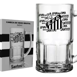 Caneca De Cerveja Bristol 340ml – Santos + Caixa Para Presen