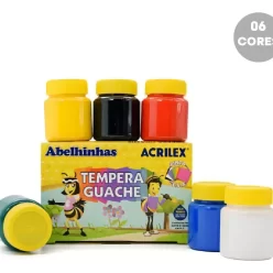 Tinta Guache 6 Cores Acrilex 15ml – Acrilex