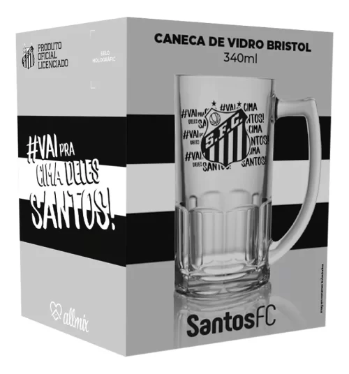 Caneca De Cerveja Bristol 340ml - Santos + Caixa Para Presen - Image 3