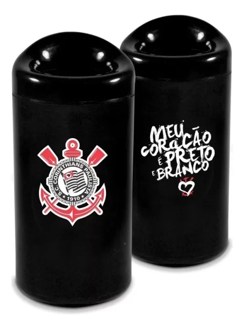 Porta Garrafa Cerveja 600ml - Corinthians Cor Preto