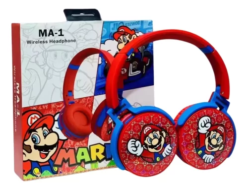 Fone De Ouvido Super Mário Bros Sem Fio Bluetooth Headset - Image 2