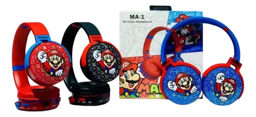 Fone De Ouvido Super Mário Bros Sem Fio Bluetooth Headset - Image 3