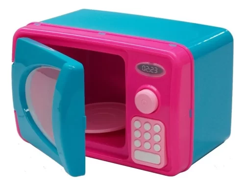 Forno Microondas Brinquedo Infantil Rosa Luz E Som Ref203 - Image 3