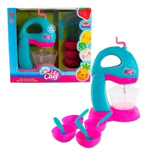 Kit Le chef Batedeira Com Acessórios Brinquedo Para Crianças