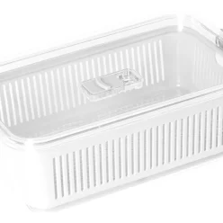 Organizador Geladeira Cesto Drenagem Salada 26,6×16,5×8,9 Cm