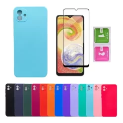 Capa Capinha Para Samsung A04 Proteção De Câmera + Pelicula