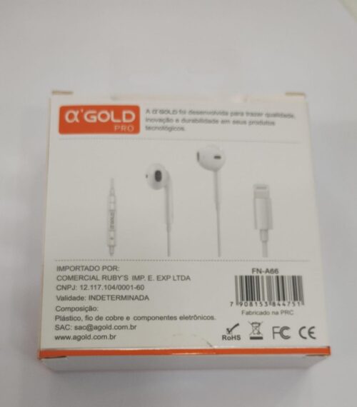 Fone de Ouvido A´Gold Pro modelo FN-A66 Para IOS - Image 3