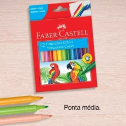 Canetinhas Coloridas Super Lavável 12 Cores – Faber Castell