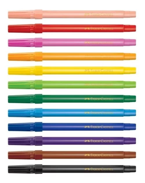 Canetinhas Coloridas Super Lavável 12 Cores - Faber Castell - Image 2