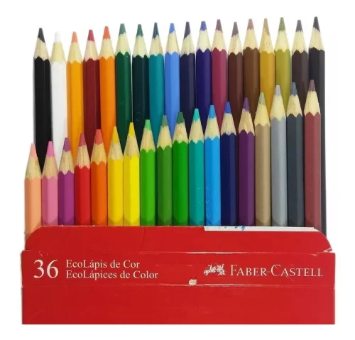 Lápis De Cor Sextavado Estojo 36 Cores Faber-Castell - Image 4