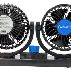 Ventilador Carro Automotivo Duplo Alto Fluxo Ar 12/24 Volts