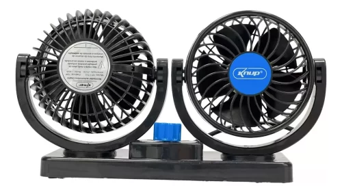 Ventilador Carro Automotivo Duplo Alto Fluxo Ar 12/24 Volts - Image 2