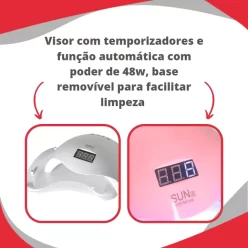 Cabine Sun One5 Digital 48w P/ Secagem Unhas De Gel Promoção