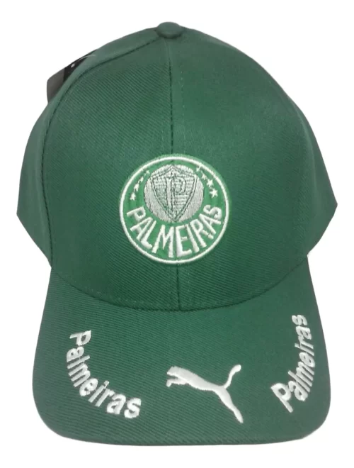 Boné Aba Curva Bordado Ajustável Palmeiras S.e.p