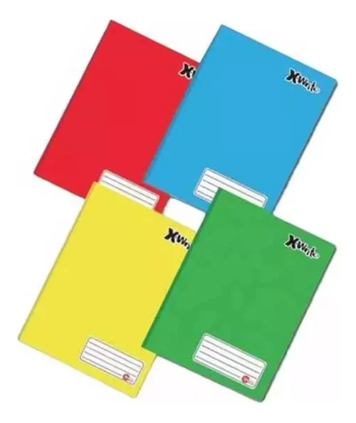 Kit 10 Caderno Brochura 1/4 Capa Dura Peq 48fls Promoção Escola