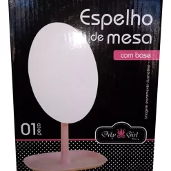 Espelho De Mesa Oval Com Base