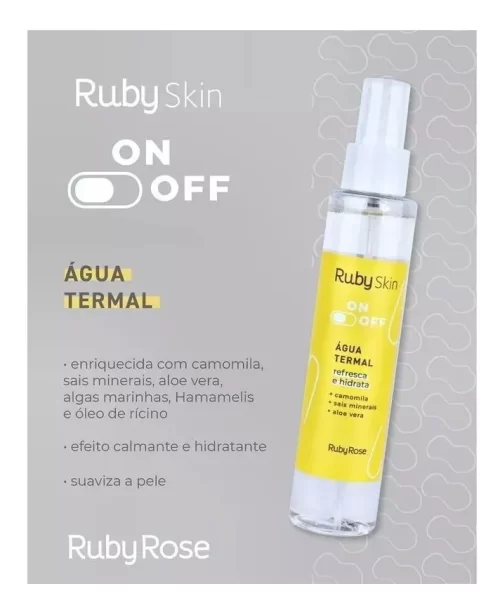 Água Termal On+off - Ruby Rose 120ml Tipo de pele Mista - Image 2