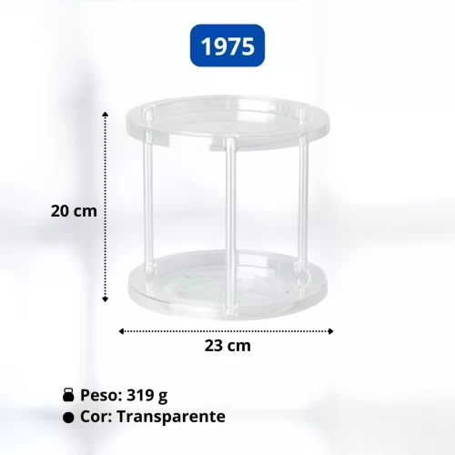 Organizador Multiuso Duplo Giratório Redondo Cód. 1975 - Image 3