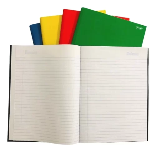 Caderno Grande Brochura Capa Dura 80fls Stiff Jandaia e de 48 fls.