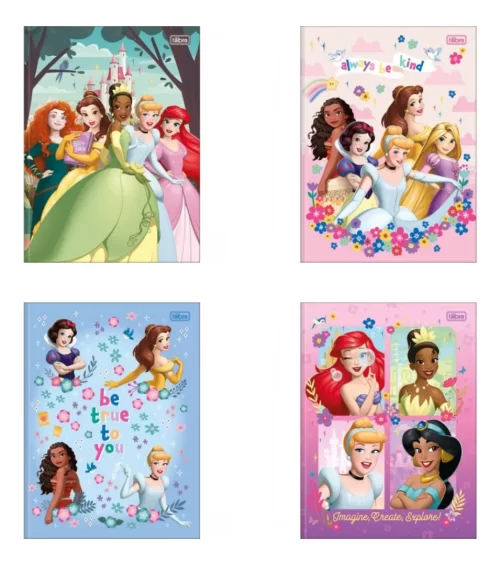Caderno Princesa Brochurão Grande 80 Folhas - Imagem 4