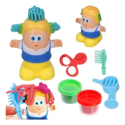 Brinquedo Kit Cabeleireiro Corte Maluco Massinha De Modelar