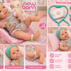 Boneca Diver New Born Berçário – Divertoys