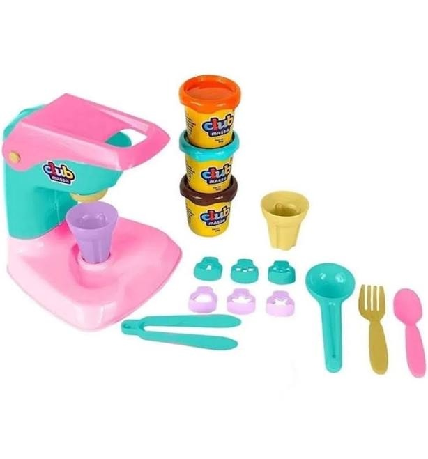 Massa Fábrica de Sorvete com Massinha e Acessórios – Usual Brinquedos - Imagem 2